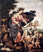 Allegory of Music or Erato sg LIPPI, Filippino